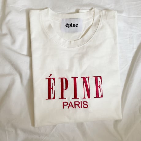 【限定品】ÉPINE PARIS tee white×red