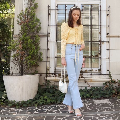 épine - epine トップス U cut frill layered rib tops（6color） | épine