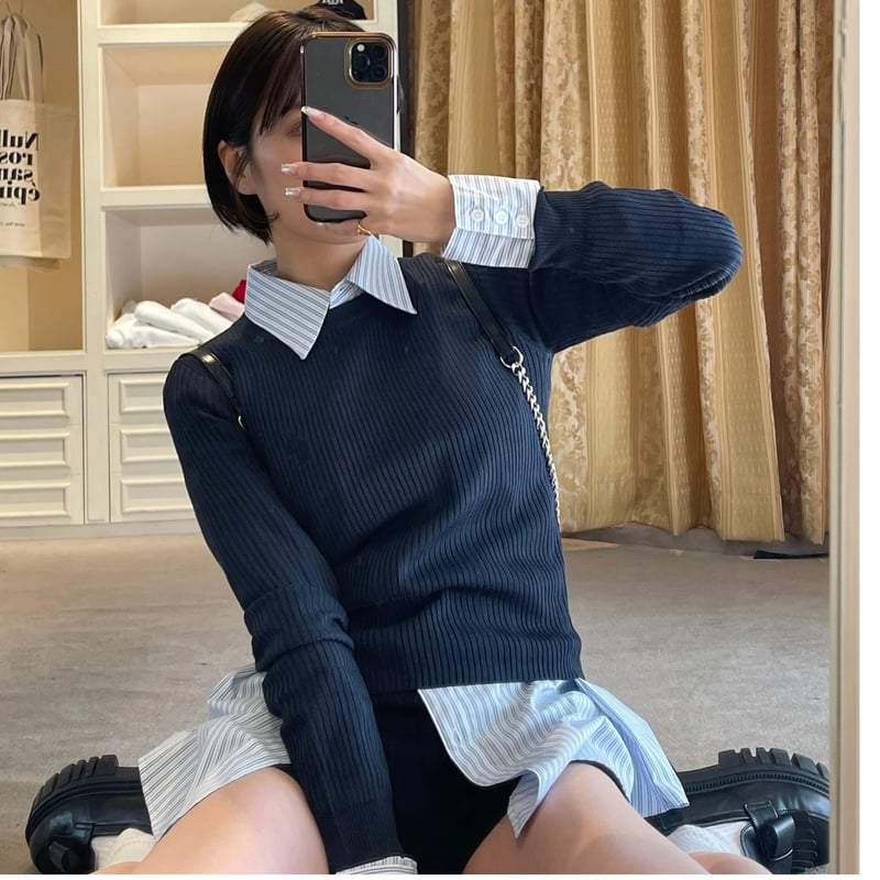 トップス EPINE PARIS summer knit é rib summer knit （6 color） | épine
