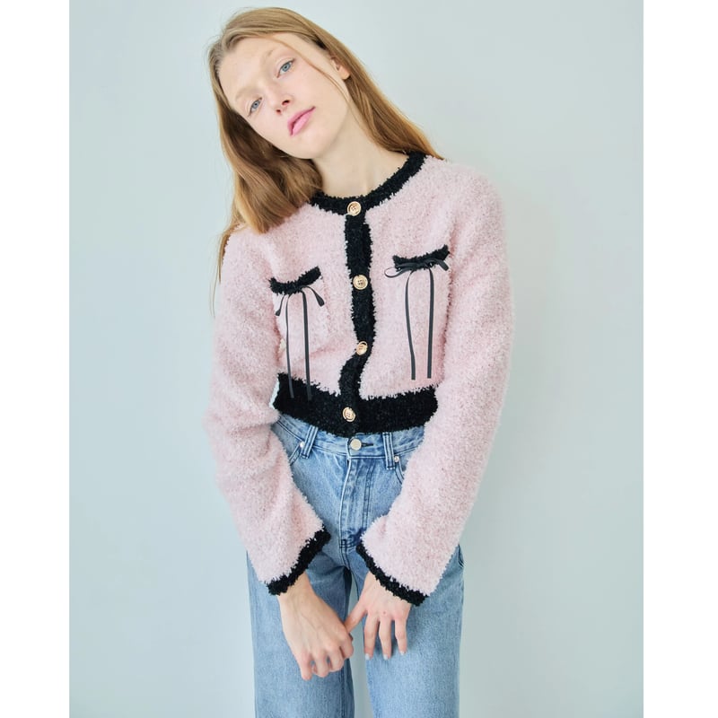 épine ribbon piping cardigan（2color） | épine