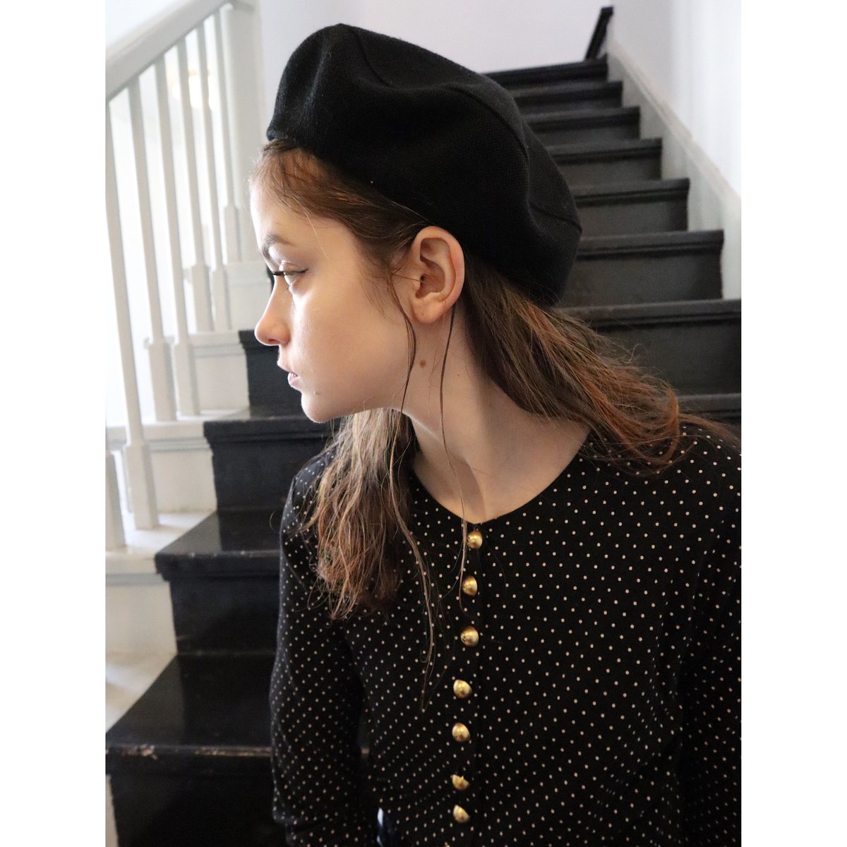 é button spring cardigan dot | épine é button spring cardigan dot | épine