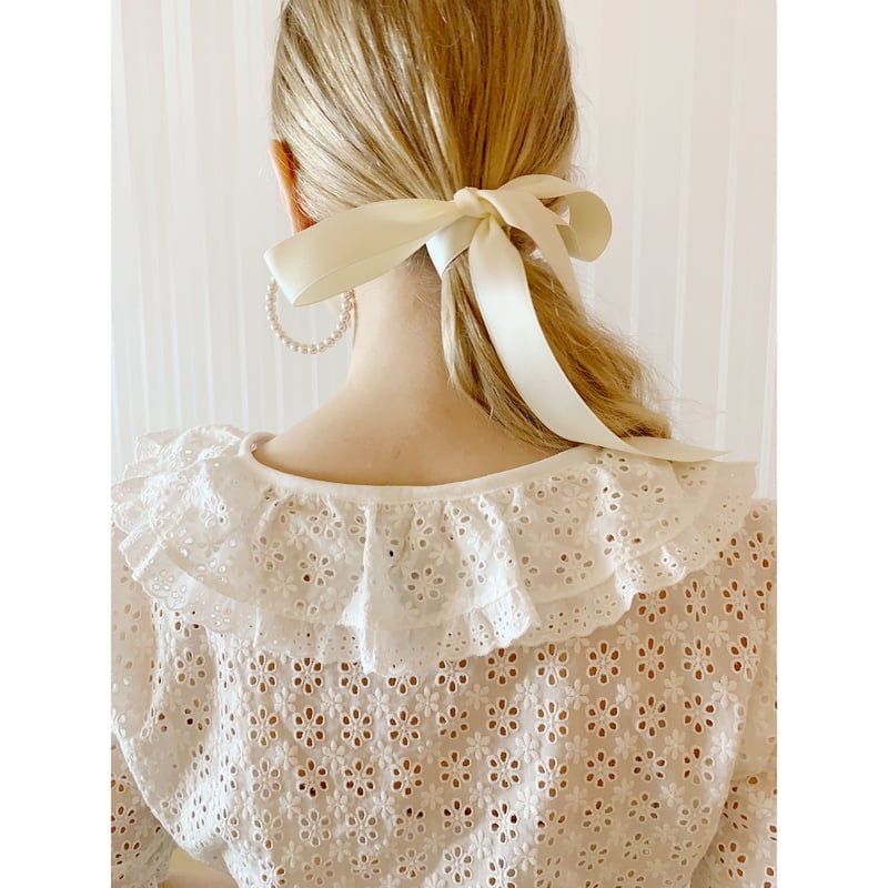all lace frill blouse white | épine all lace frill blouse white | épine