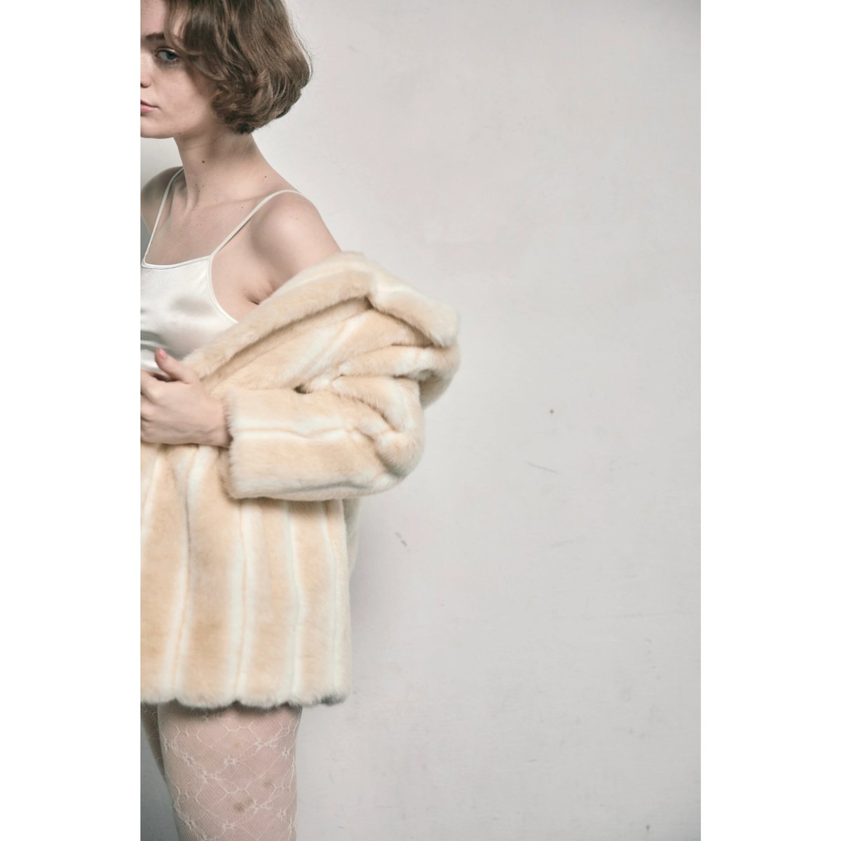parisienne ribbon 2way fur coat | épine