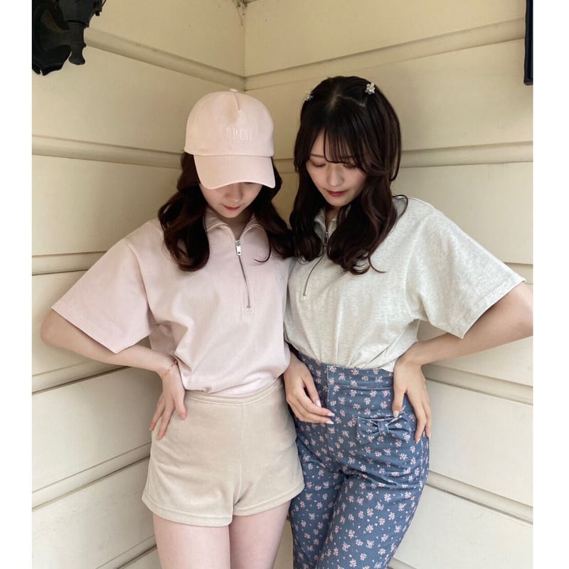 Eé ♡ half zip big tee(3color) | épine Eé ♡ half zip big tee(3color) | épine