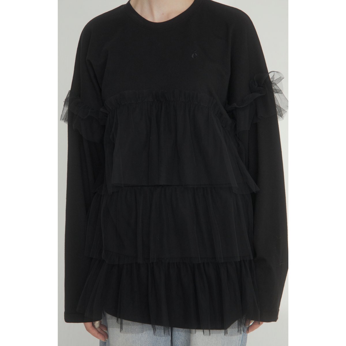 é tulle frill long tee (3color) | épine é tulle frill long tee (3color) | épine