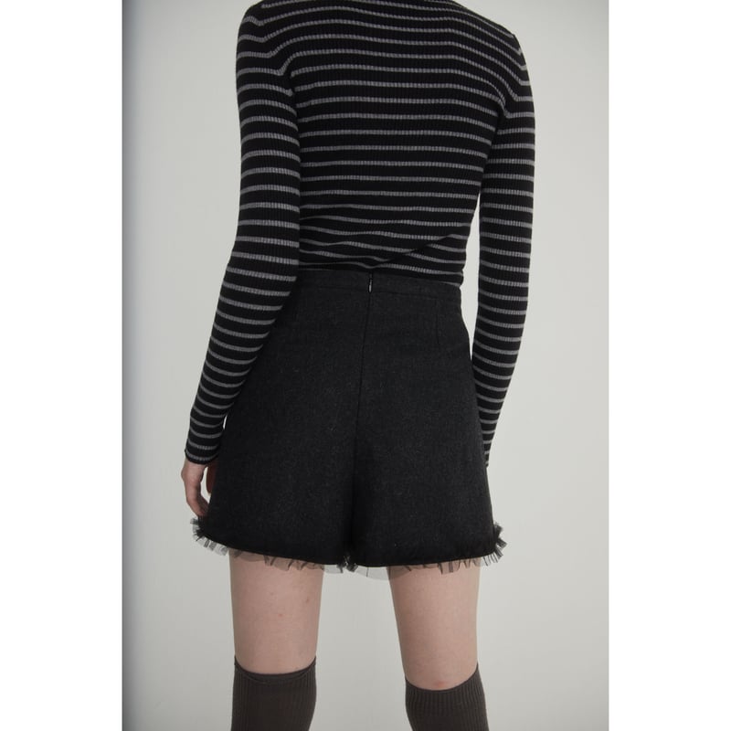 ribbon tulle wool skirt pants(2color) | épine ribbon tulle wool skirt pants(2color) | épine
