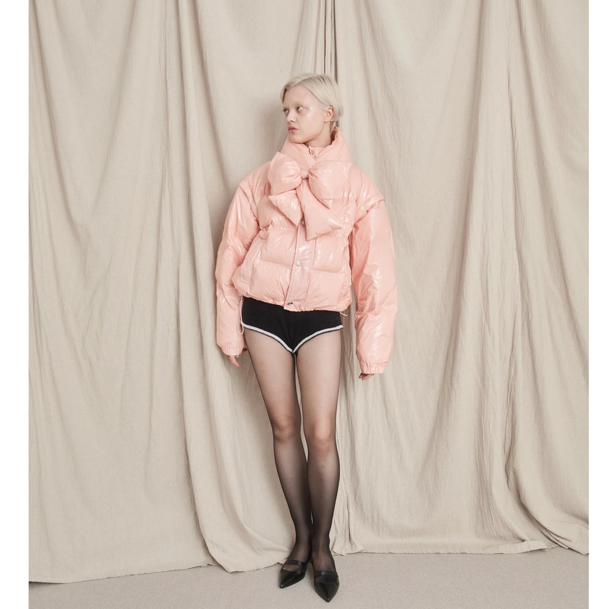 é ribbon muffler down coat（4color） | épine