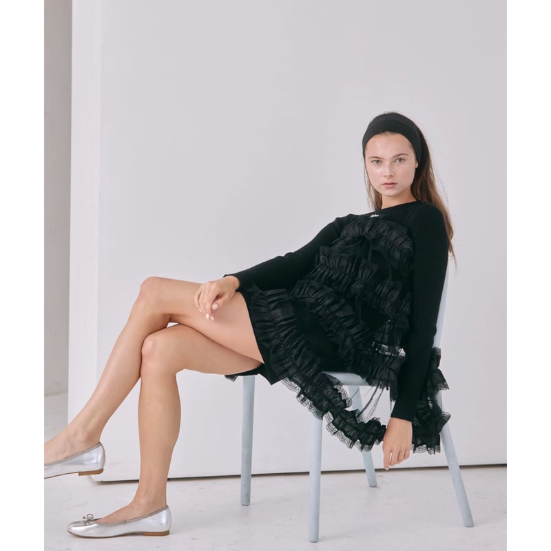 lace tulle bustier (2color) | épine lace tulle bustier (2color) | épine