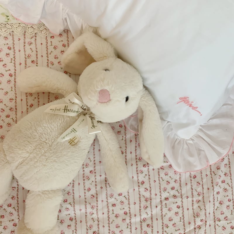 epine HOME ベッドカバー épine HOME限定品】stripe flower frill bed cover 3s