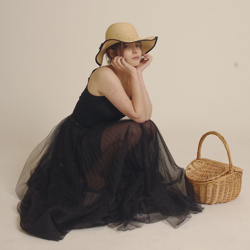 3tulle volume skirt black | épine 