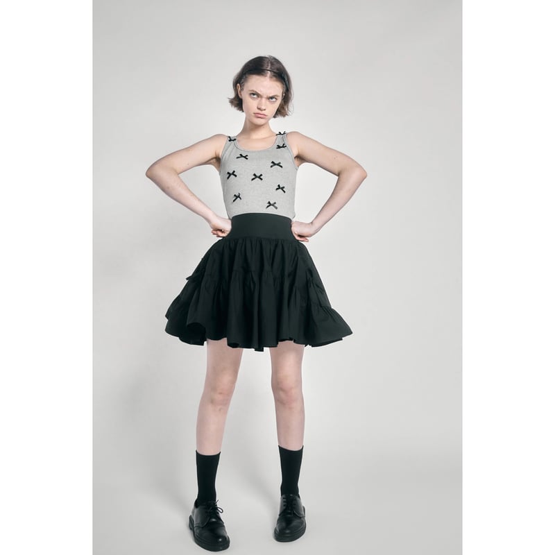 ribbon volume flare skirt(3color) | épine ribbon volume flare skirt(3color) | épine