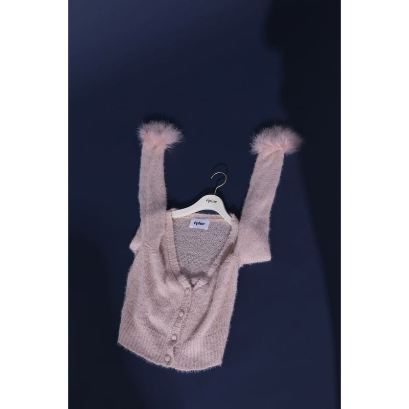 エピヌ　モヘアカーディガン（pink） epine fur mohair cardigan pink エピヌカーディガン - メルカリ