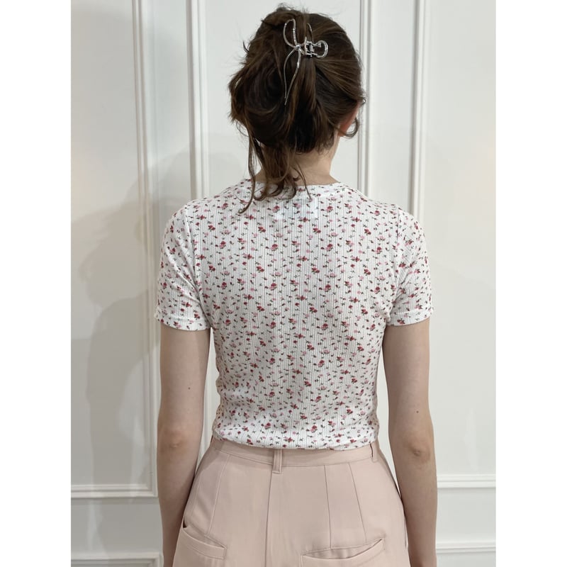 décolleté open flower tops | épine