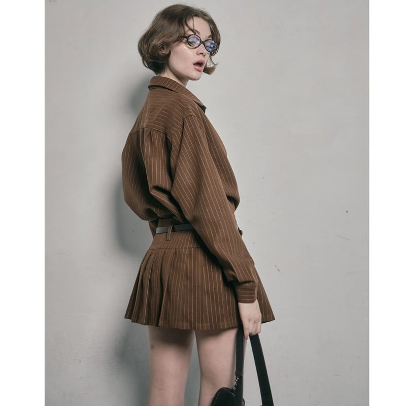 épine over design shirt stripe セットアップ