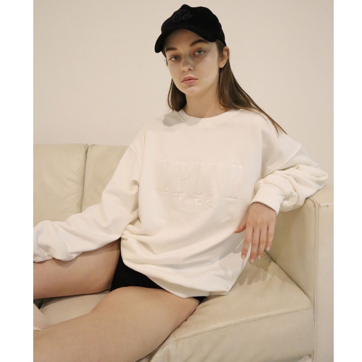 ÉPINE PARIS big sweat white×white | épine