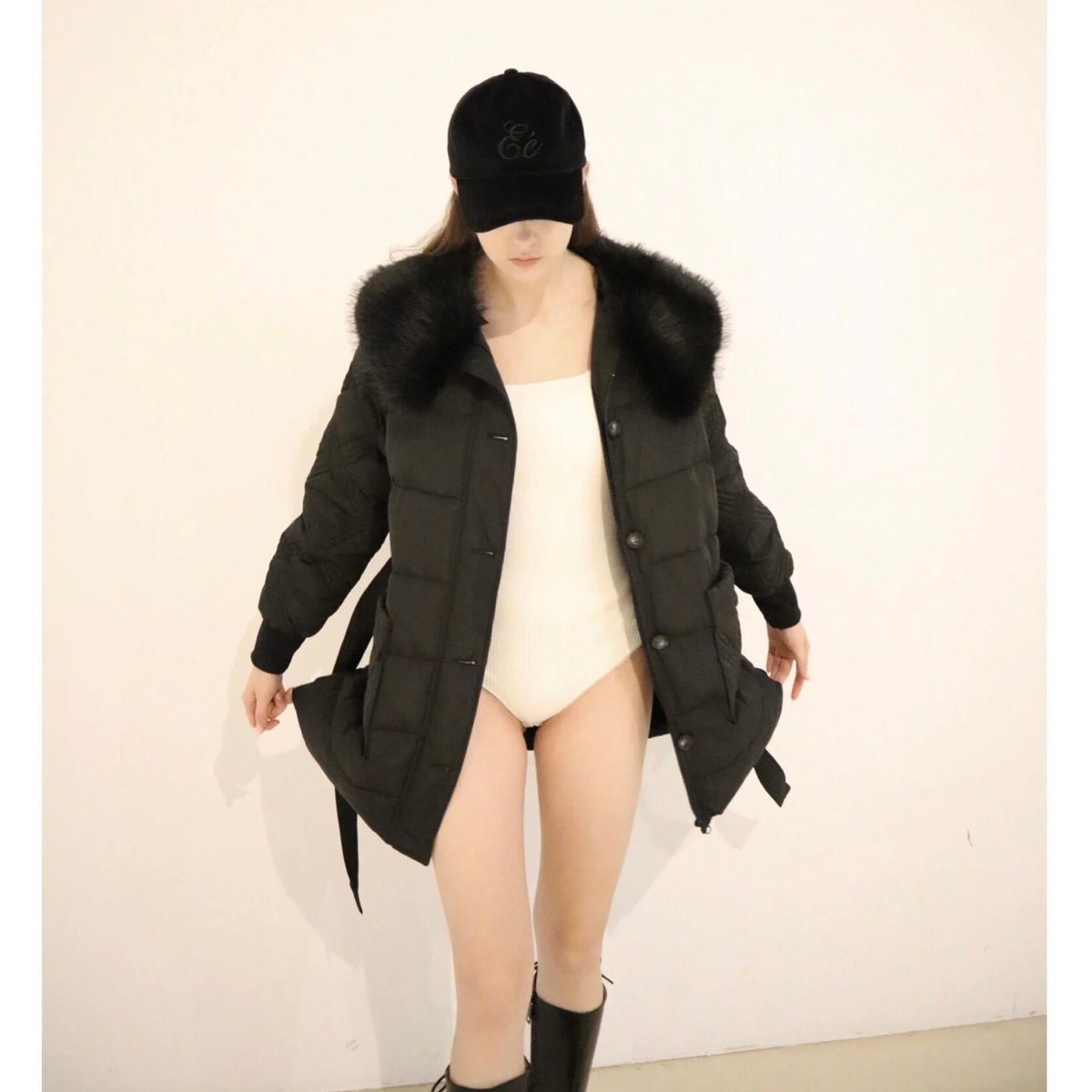 fur collar quilting down coat (2color) | épine fur collar quilting down coat (2color) | épine