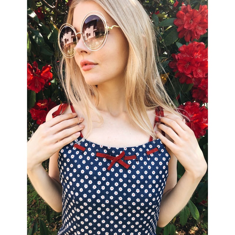 gather ribbon onepiece flower | épine