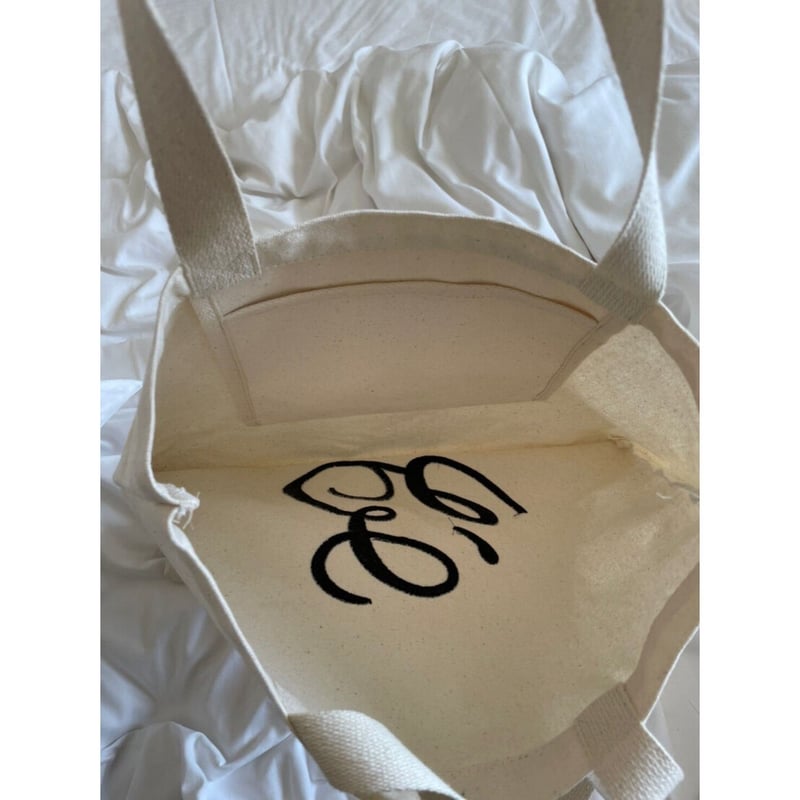 Eé embroidery tote bag ivory | épine 