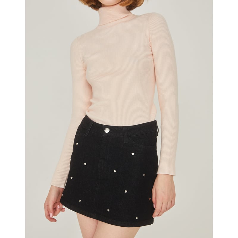 épine Heart studs denim mini skirt | épine épine Heart studs denim mini skirt | épine