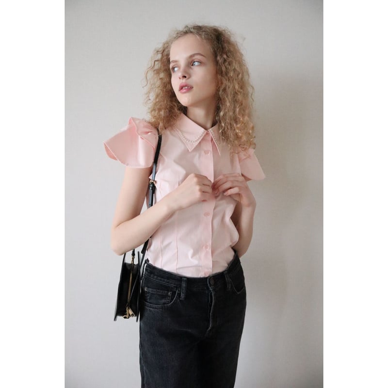 epine エピヌ all tulle frill blouse PINK épine 2024 SS
