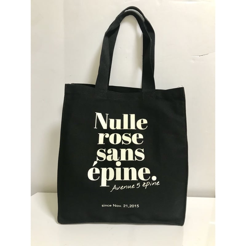epine ロゴトートバッグÉPINE PARIS tote bag black