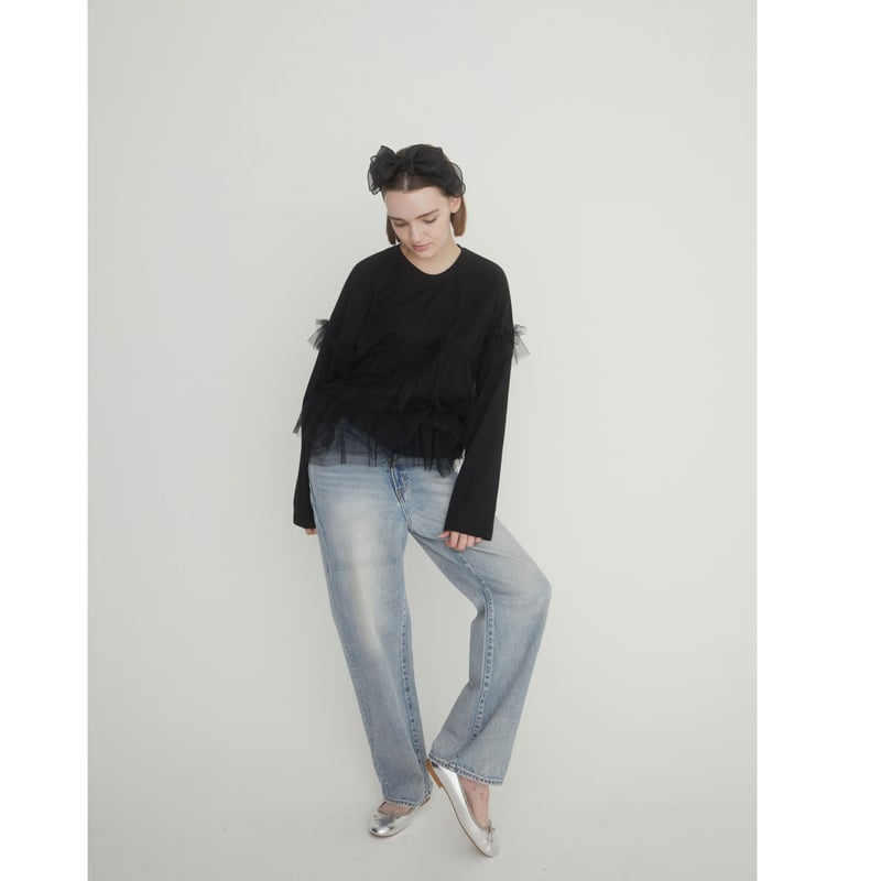é tulle frill long tee (3color) | épine é tulle frill long tee (3color) | épine