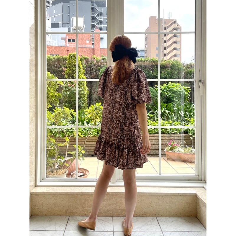 信頼も高い GHOSPELL》Lifestyle Leopard épine | Dress Mini スーツ・フォーマル・ドレス