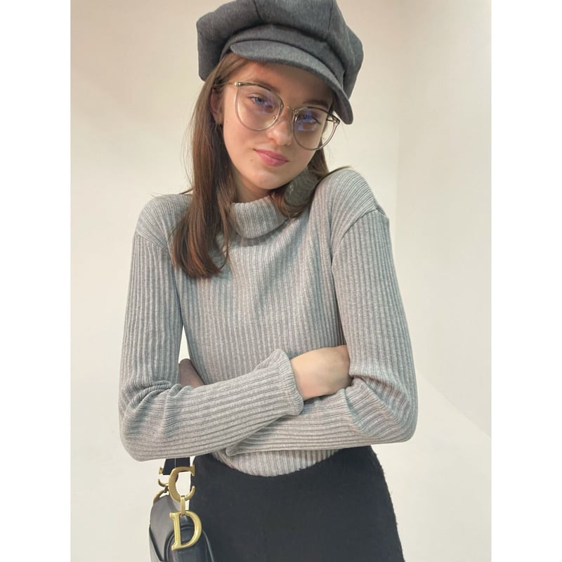 épine ニットセーター グレー epine（エピヌ）の「e rib summer knit（ニット/セーター）」 - WEAR