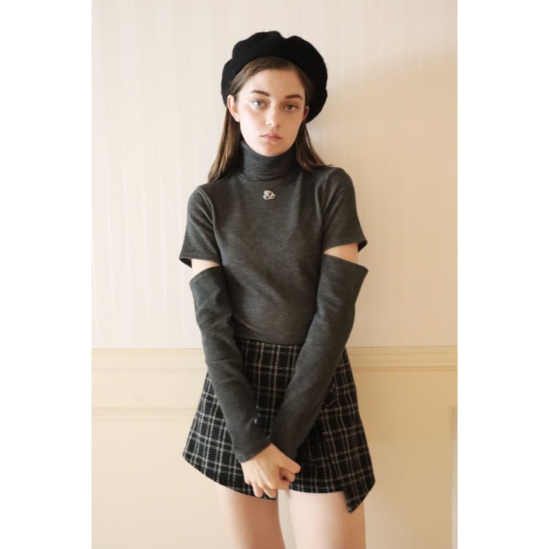 Eé arm cut high neck (5color) | épine Eé arm cut high neck (5color) | épine