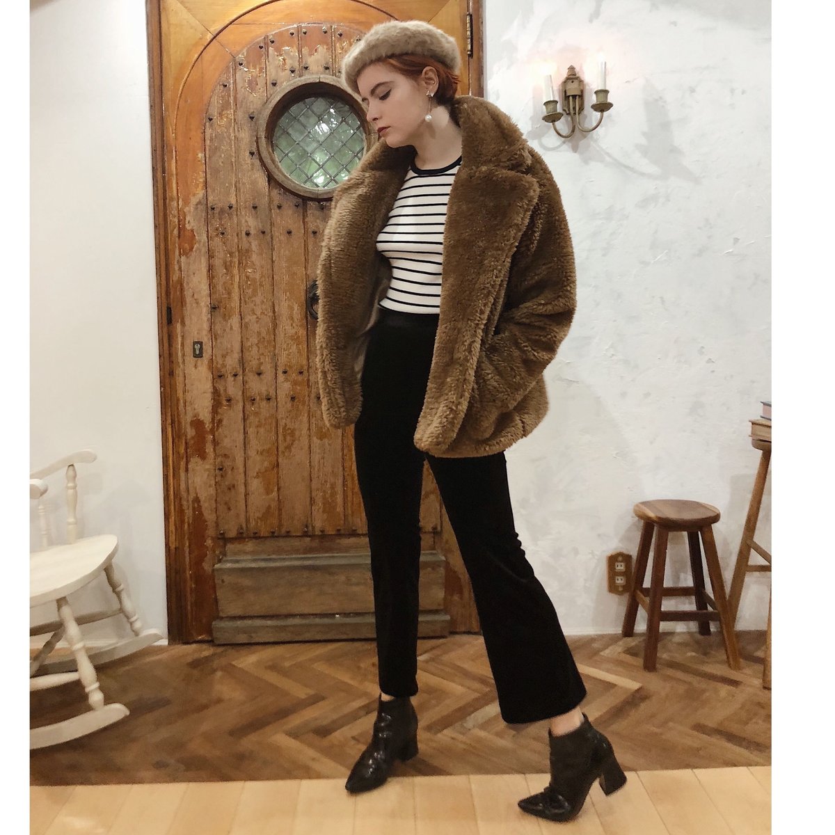 teddy bear boa coat | épine teddy bear boa coat | épine