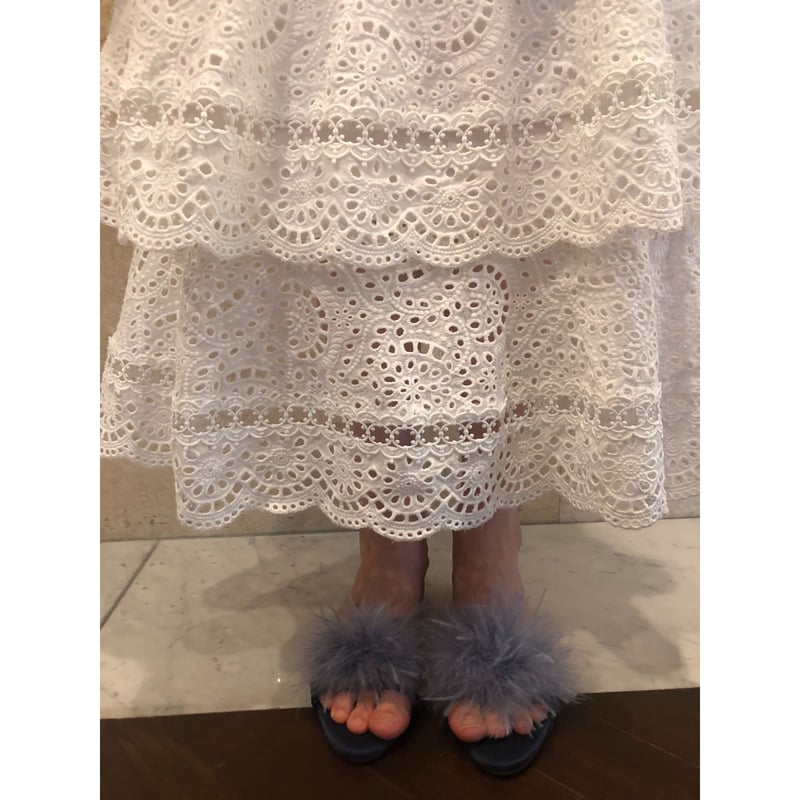 lace frill long skirt | épine lace frill long skirt | épine
