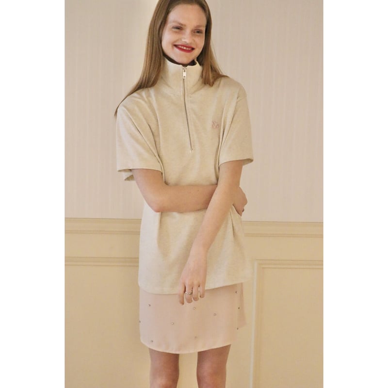 Eé ♡ half zip big tee(3color) | épine Eé ♡ half zip big tee(3color) | épine