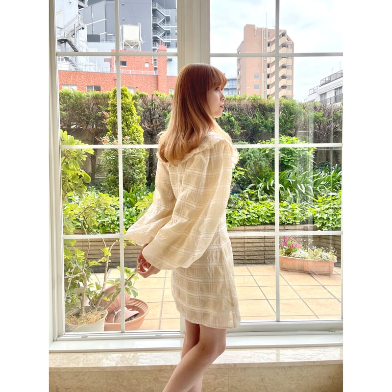 GHOSPELL》 Rolling Check Mini Dress(05) | épine GHOSPELL》 Rolling Check Mini Dress(05) | épine