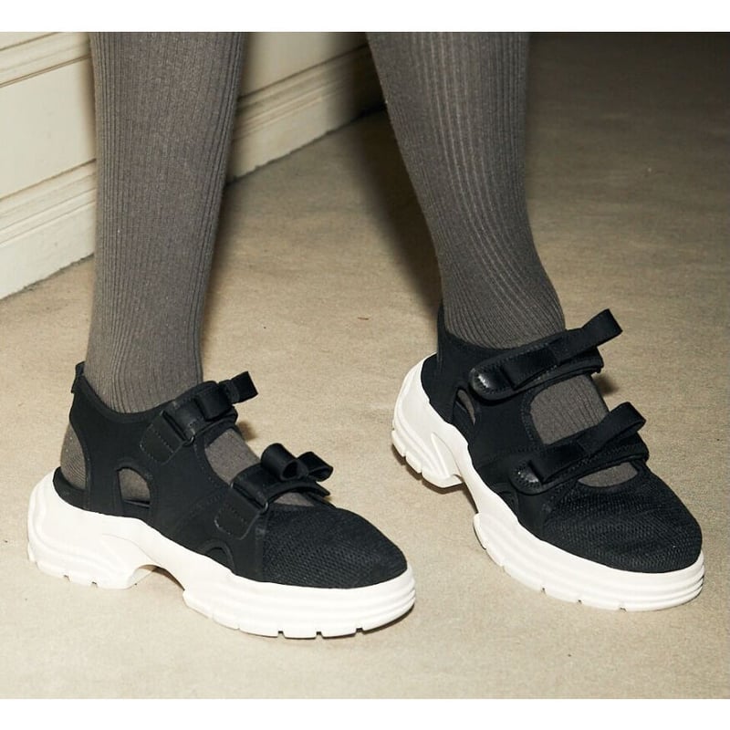 epine double ribbon sneaker sandal