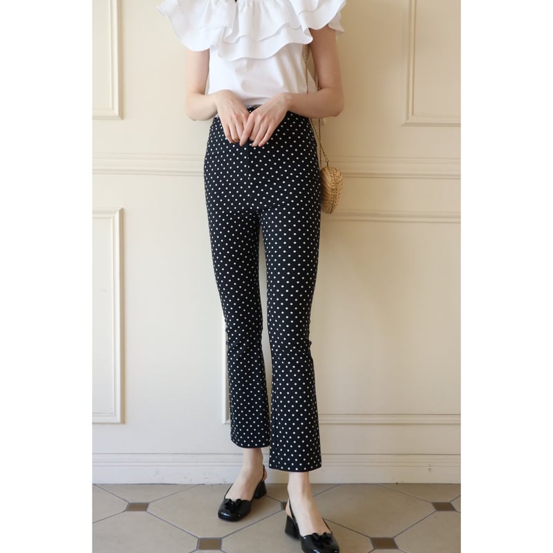 back slit dot pants | épine