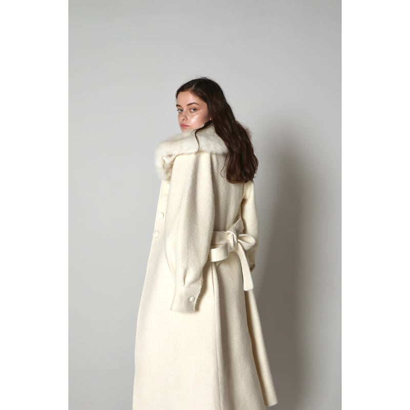 feminine fur collar long coat(2color) | épine feminine fur collar long coat(2color) | épine