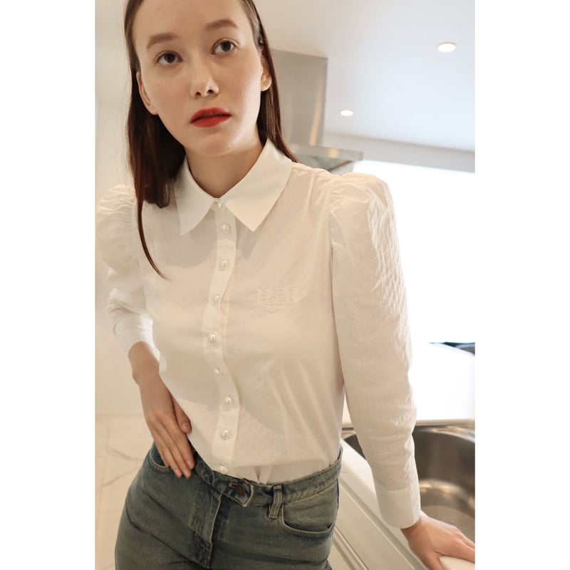 ÉPINE PARIS Pearl blouse white | épine