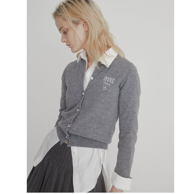 ÉPINE PARIS bijou cardigan gray | épine