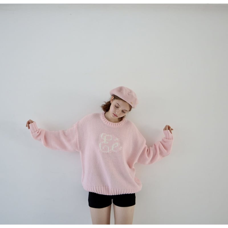 E knit pink pine