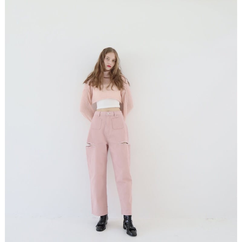 épine ♡ side cut jeans pink | épine