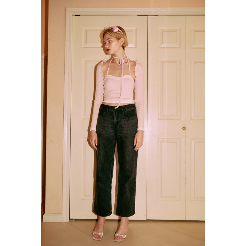 épine lace bare top & cardigan set (3color) | é épine lace bare top & cardigan set (3color) | é