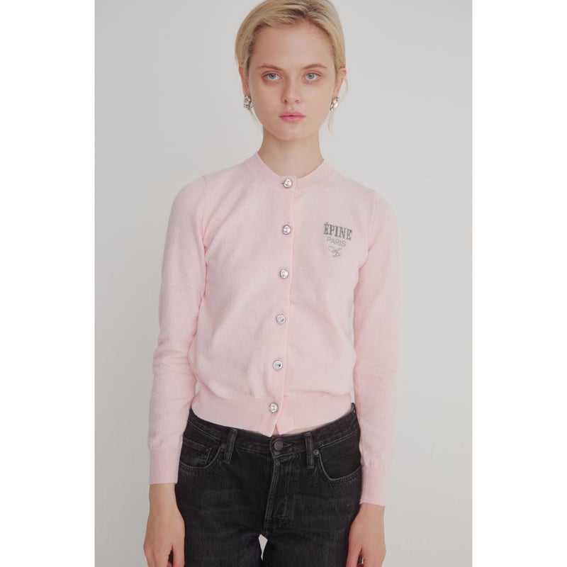 ÉPINE PARIS bijou cardigan baby pink | épine ÉPINE PARIS bijou cardigan baby pink | épine