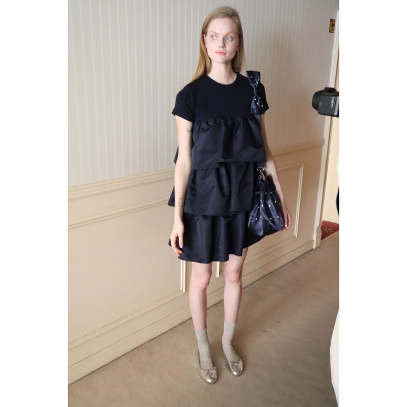 é tee frill onepiece navy | épine 