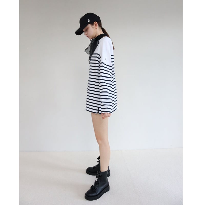 epine Éé embroidery big long tee white BIGロンTのNEWデザイン❤︎Eé embroidery big long tee❤︎ | épine