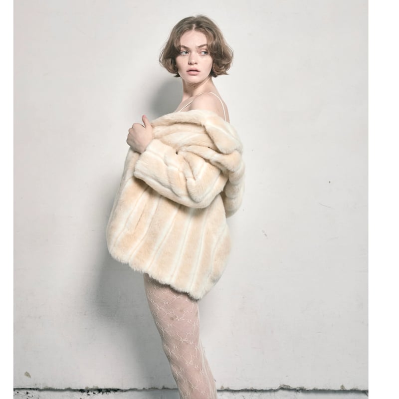 parisienne ribbon 2way fur coat | épine parisienne ribbon 2way fur coat | épine