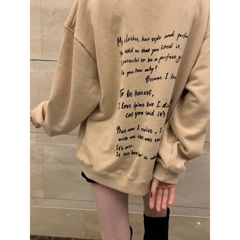 last Love letter hoodie | épine