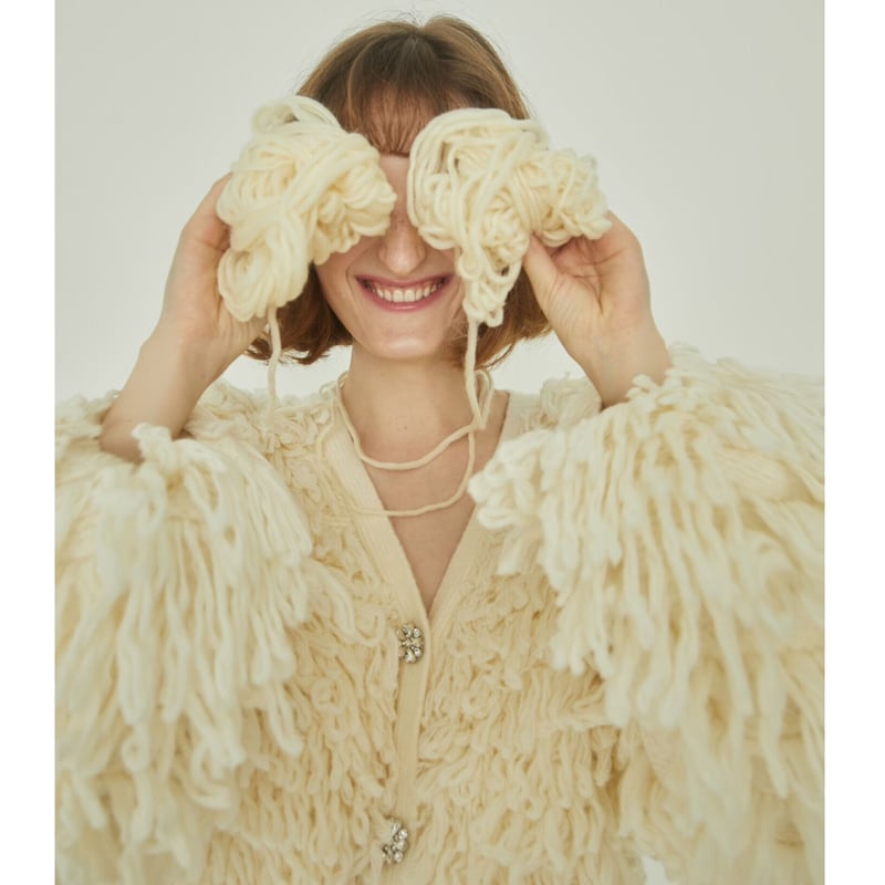 epine duffle cable knit cardigan エピヌ epine épine duffle cable knit cardigan