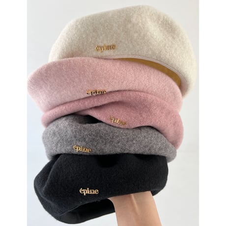 épine béret black epine エピヌ ベレー帽 黒 épine béret black epine エピヌ ベレー帽 黒 épine summer