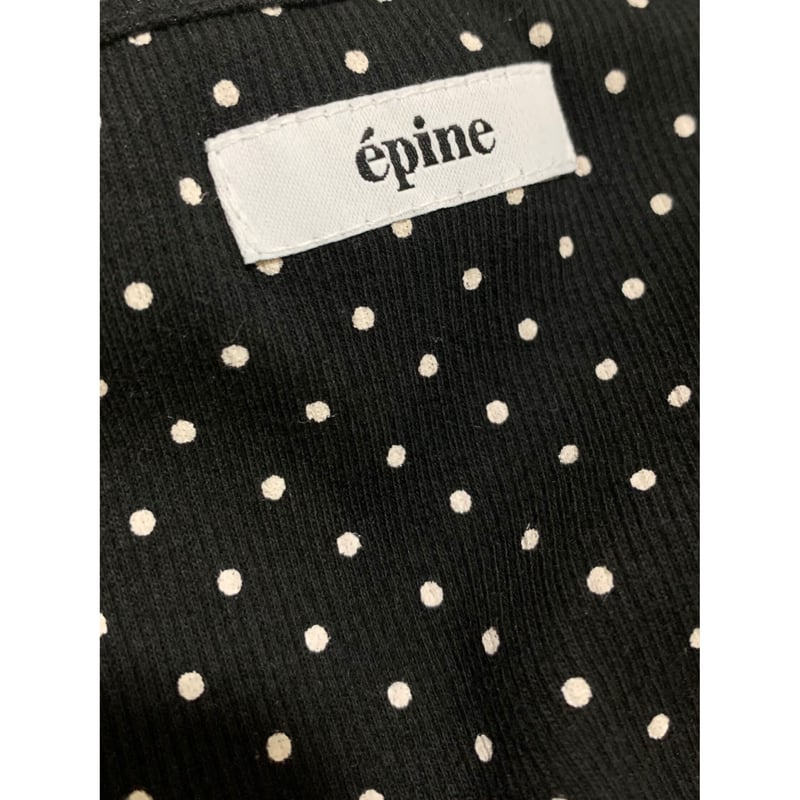 épine label camisole ribbon×dot rib | épine