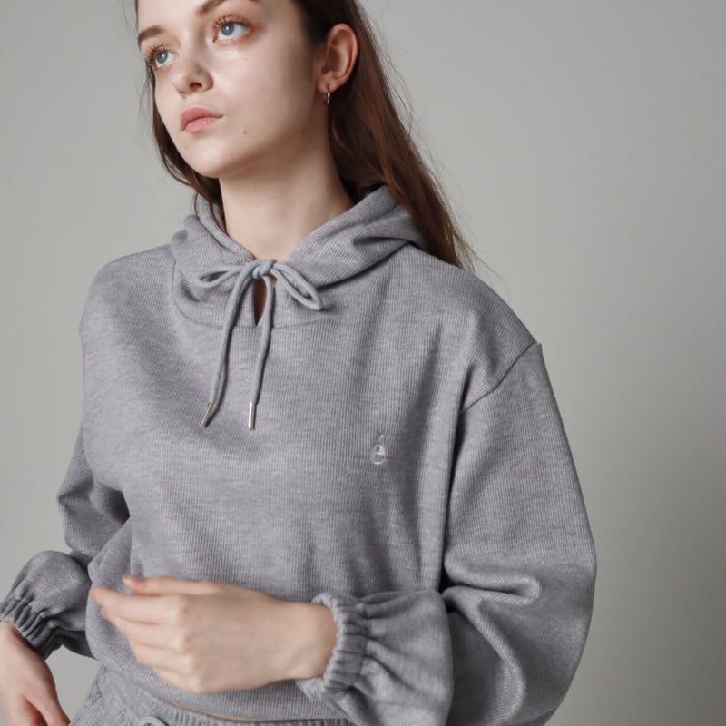 é knit hoodie gray | épine
